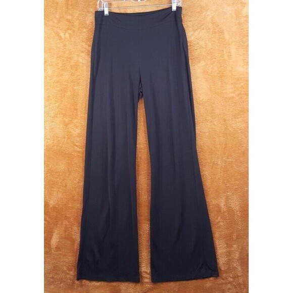 ZIMMERMANN Womens Pants Size 1 Black Wide Leg Semi Sheer Lightweight FLAWED - Picture 1 of 11